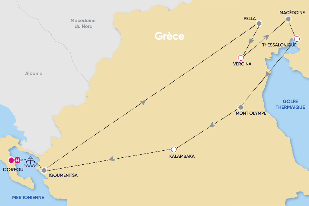 Autotour Corfou, Macédoine & les Météores