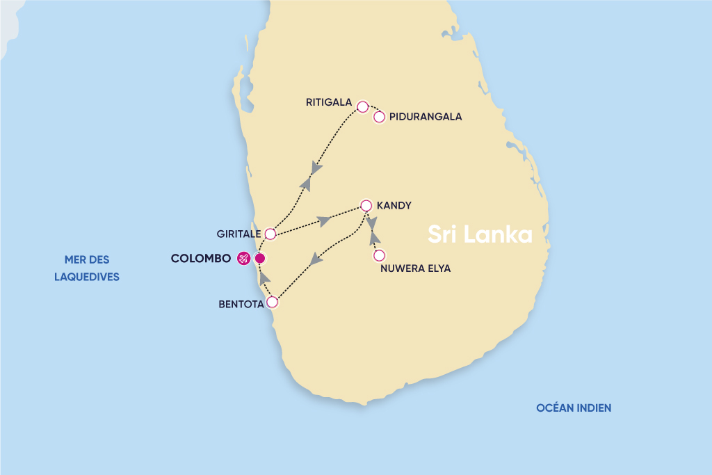 Ceylan Insolite en groupe : sport, jungle et plage