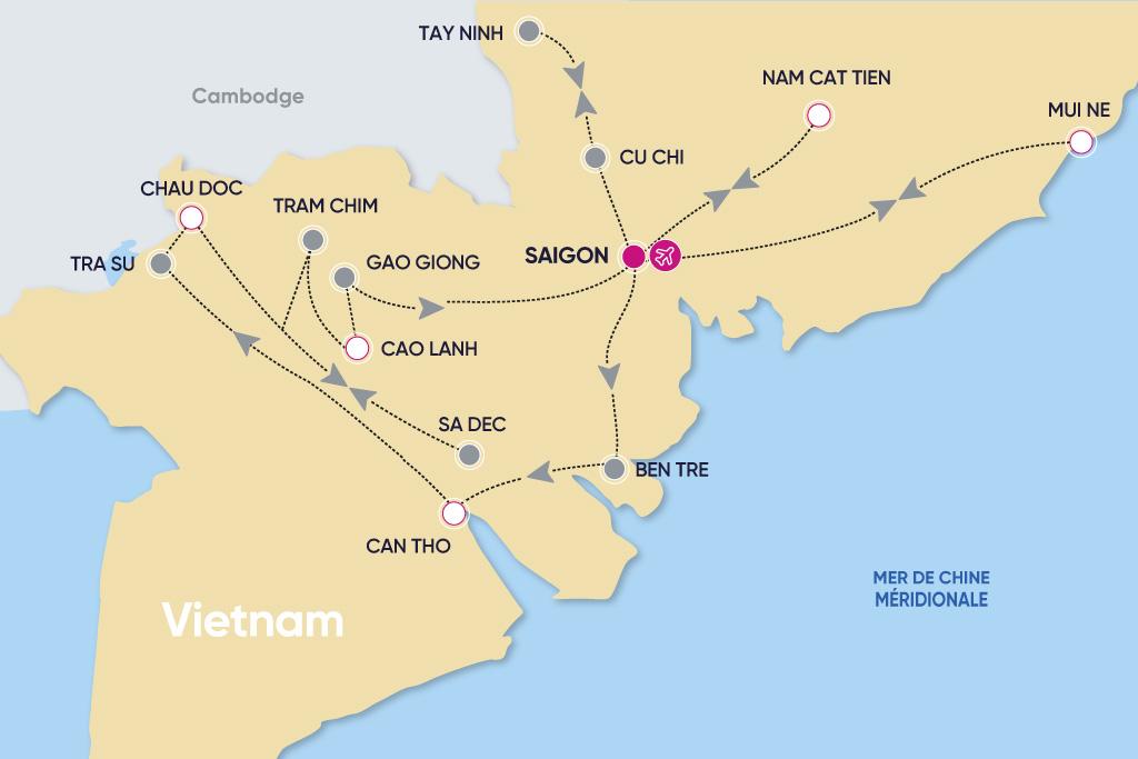 Circuit Fascinant Mékong et plage 13 nuits, Séjour Vietnam par Ôvoyages Circuit Fascinant Mékong et plage 13 nuits, Séjour Vietnam par Ôvoyages