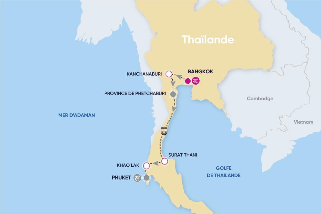 Thaïlande - Circuit Culture, Jungle & Plages 3*
