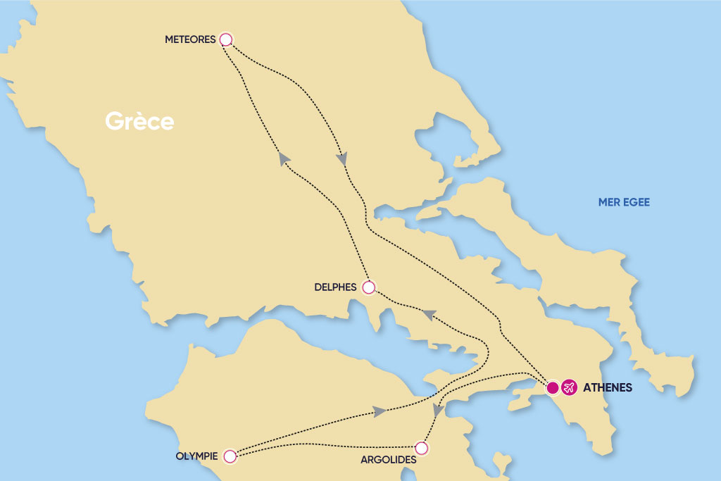 Circuit Grèce classique & Météores 3* ou 4*