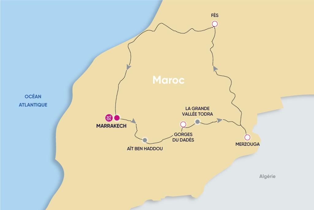 Maroc - Sud Marocain - Circuit Marrakech Fès & Désert de Merzouga