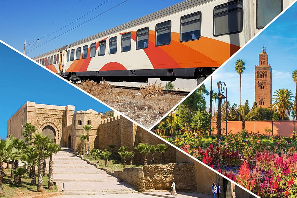 Villes Impériales en train Marrakech-Rabat-Fès-Meknès