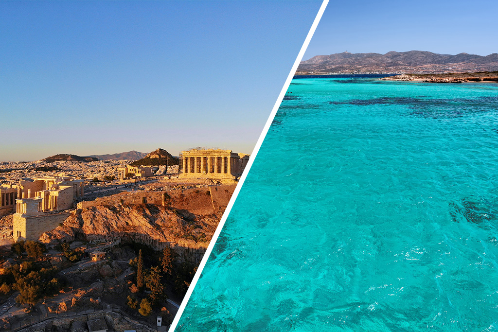 Combiné Athènes / Îles de Paros & Naxos Grèce