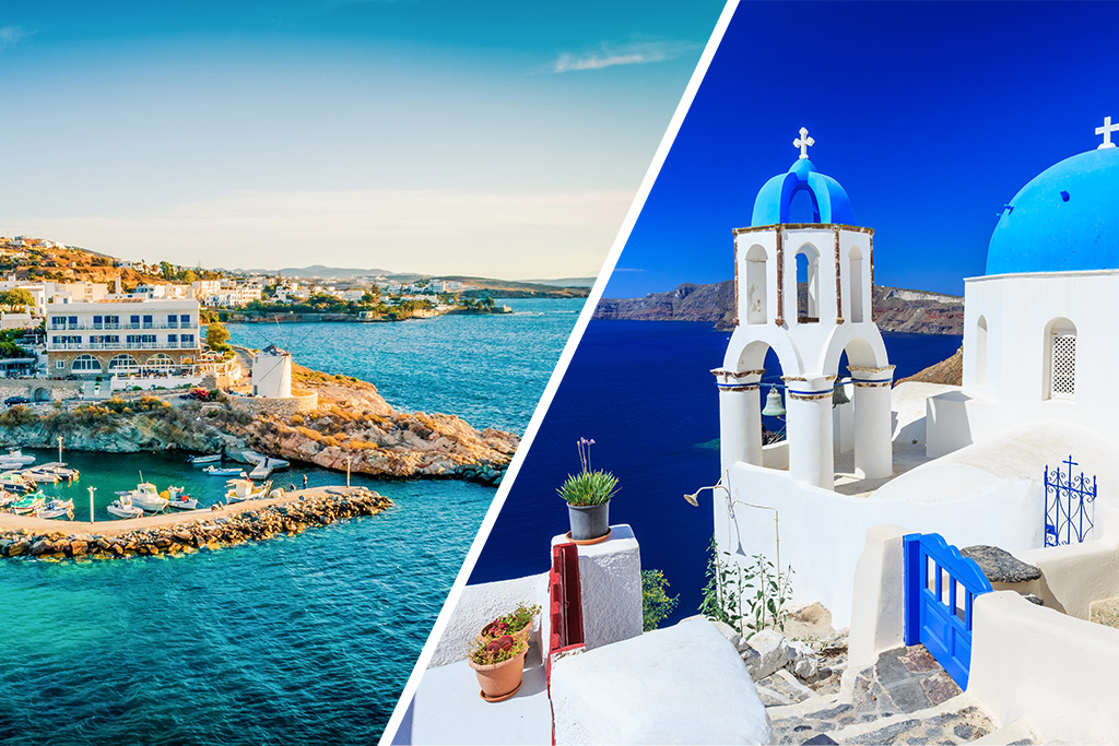 Combiné Îles de Santorin & Paros Grèce 8 jours - 7 nuits