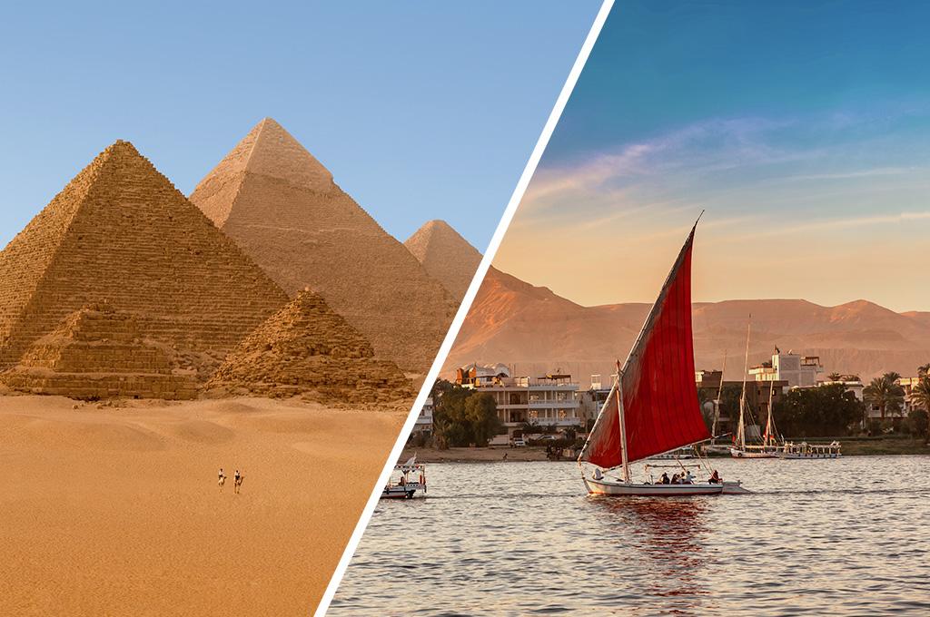 Combiné Nil et pyramides 5* Avec visite des pyramides inclus