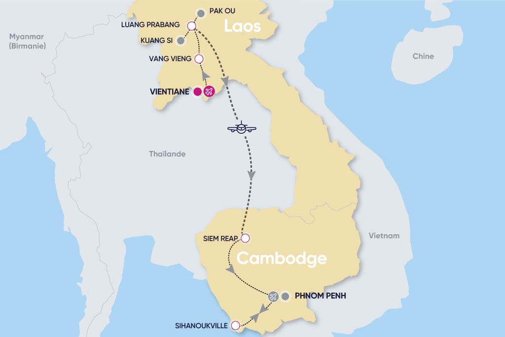 Circuit L'essentiel du Laos & Cambodge & Plage 4*/5*, Circuit Cambodge par Ôvoyages Circuit L'essentiel du Laos & Cambodge & Plage 4*/5*, Circuit Cambodge par Ôvoyages