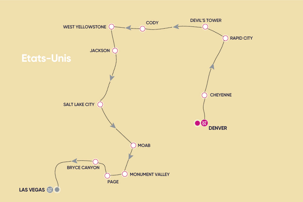 Autotour au Cœur des États-Unis 2*/3*