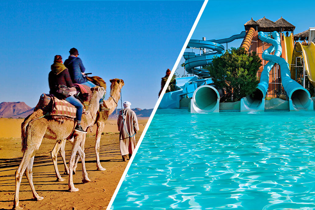 Maroc - Marrakech - Circuit Camel Express et Ôclub Experience Aqua Fun Club Marrakech 4*